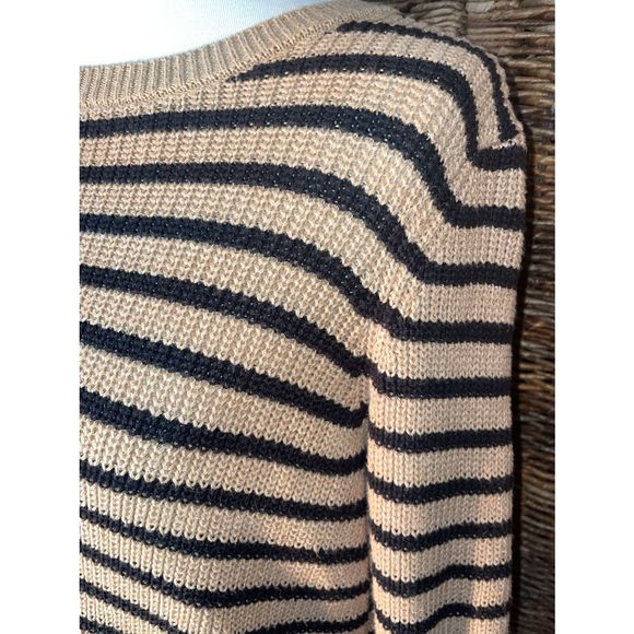 EUC! LOFT Long Sleeve Striped Sweater L - Picture 5 of 8